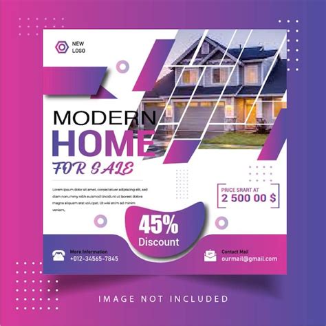 Premium Vector Modern Home For Sale Social Media Instagram Post