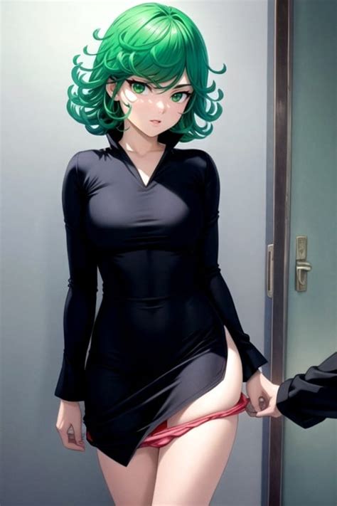 Tatsumaki One Punch Man Pulling Down Panties Topless Ai Porn