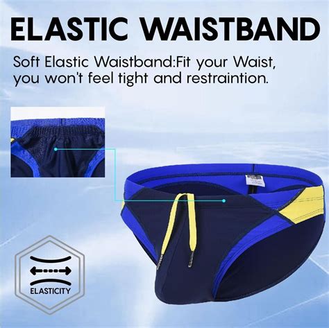 Men S Swim Briefs Swimsuits Soft Pouch Bikini Swimsuit With Drawstring Low Rise EBay