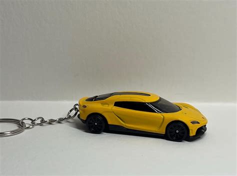 Hot Wheels Koenigsegg Gemera Yellow Keychain Etsy