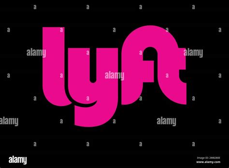 Lyft, Logo, Black background Stock Photo - Alamy