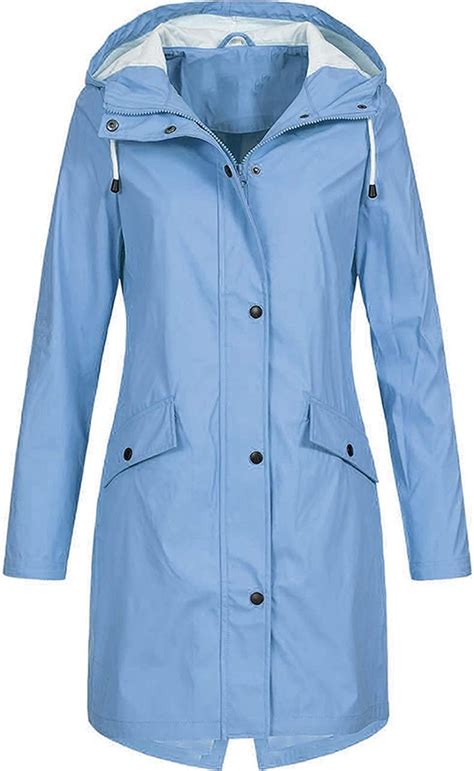 Ws Femme Manteaux Imperm Ables Veste De Pluie Pliable Capuche