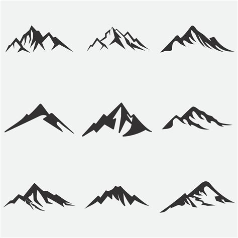 collection of mountain logos 41167462 Vector Art at Vecteezy