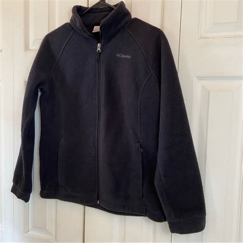 Columbia Jackets And Coats Columbia Black Fleece Zip Up Jacket Coat