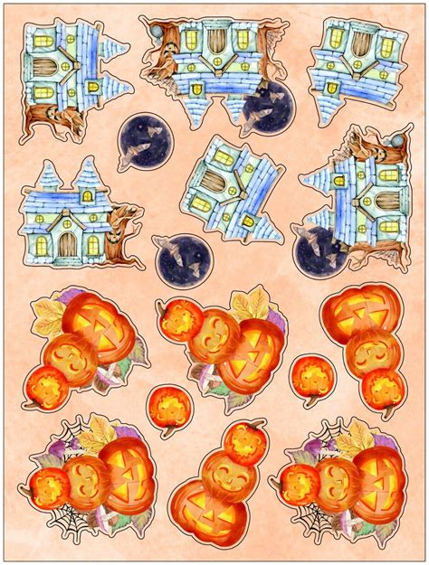 Crafters Companion Halloween 3d Topper Pad 12 X 12 Paper Pad Or Acetate Ebay