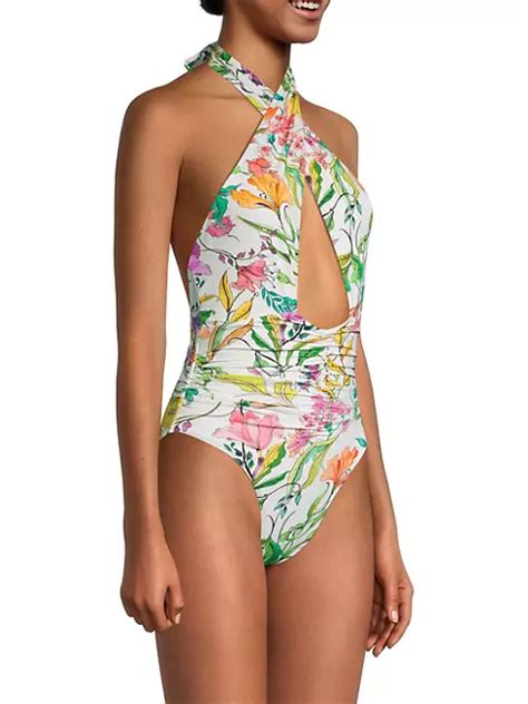 Shop Pq Celine Halter One Piece Swimsuit Saks Fifth Avenue