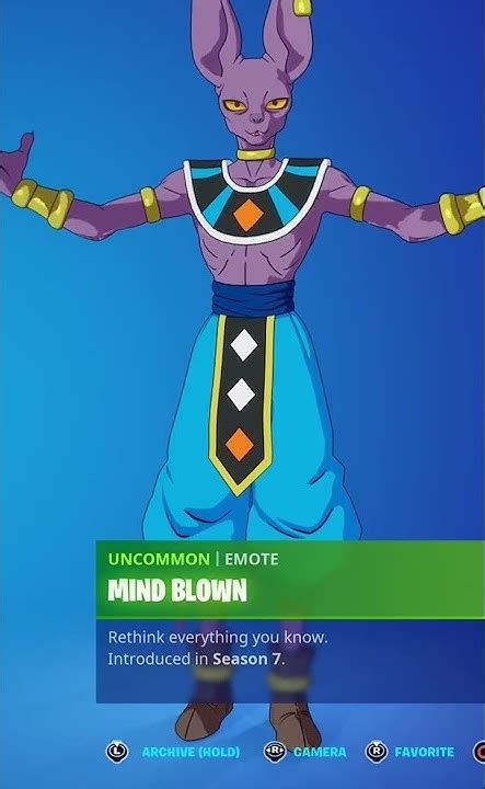 Mind Blown Beerus Skin Showcase With All Fortnite Dances And Emotes