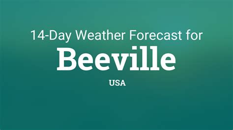 Beeville, USA 14 day weather forecast