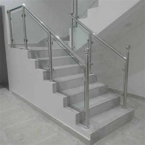 Stainless Steel Ss Glass Stair Railing At Rs 1350 Feet In Lucknow ID