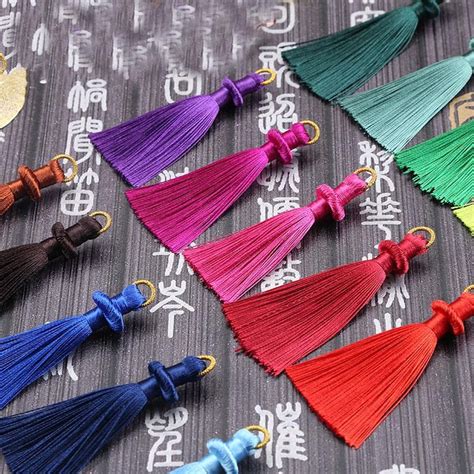 23 Colours 8cm Mala Tassel High Quality Tassels With Loop Etsy