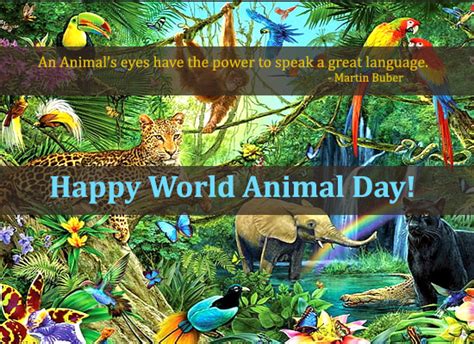 Celebrate World Animal Day With Love! Free World Animal Day eCards ...