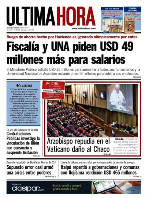 Portadas De Diarios Paraguayos