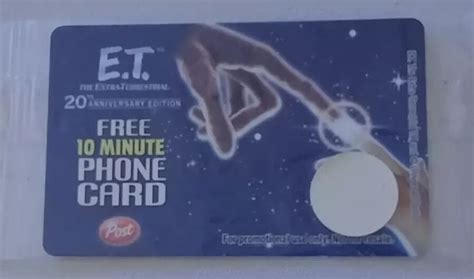 Et Free 10 Minute Phone Card 20th Anniversary Edition Ebay