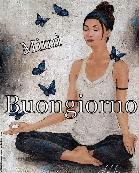 A Woman Sitting In The Middle Of A Yoga Pose With Butterflies Flying Around Her Head