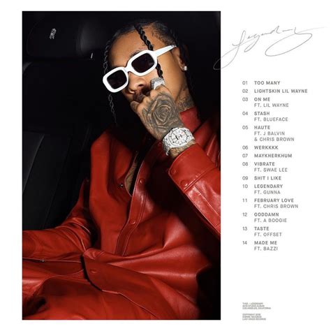 Tyga Reveals Release Date Artwork And Tracklist For Next Album Legendary