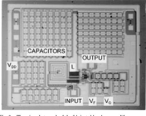 Figure From The Design Of A V Mhz Cmos Bandpass Amplifier