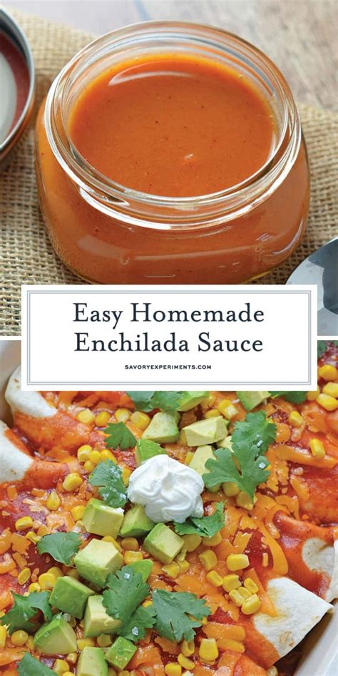 Homemade Enchilada Sauce Recipe Video Savory Experiments