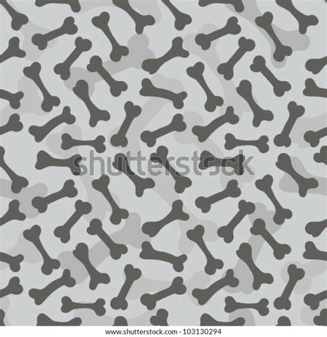 Seamless Bone Texture Vector Pattern Greyscale Stock Vector Royalty