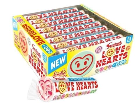 Swizzels Giant Love Heart Rolls 39g Sweet Memory Lane