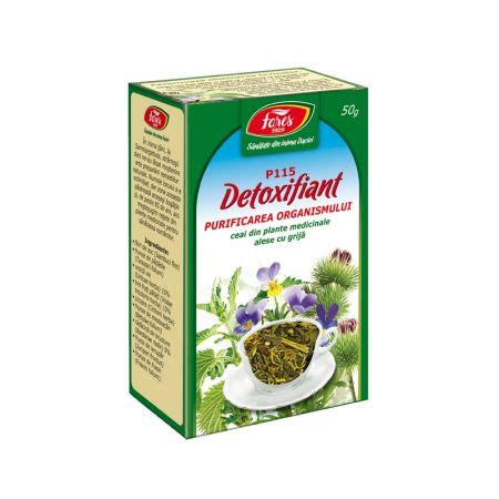 Ceai Detoxifiant Purificarea Organismului P G Fares Farmacia