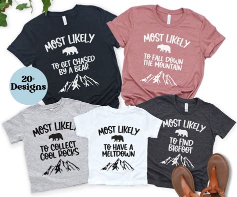 Custom Family Vacation Shirts, Most Likely to T-shirts, Funny Vacay ...