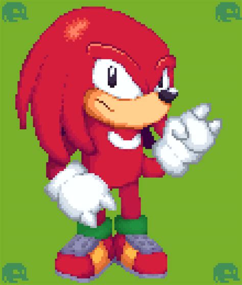 Knuckles pixel art by TheAnderp40 on DeviantArt