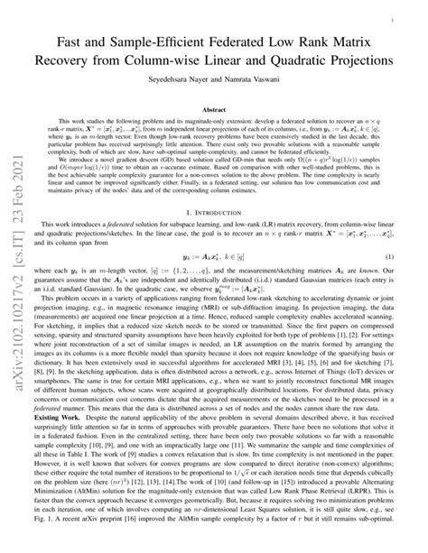 Fast And Sample Efficient Federated Low Rank Matrix Recovery From