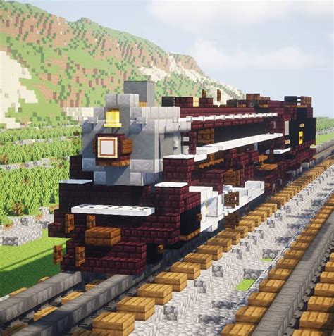 Steam Train Minecraft Blueprints Minecraft Projects Minecraft