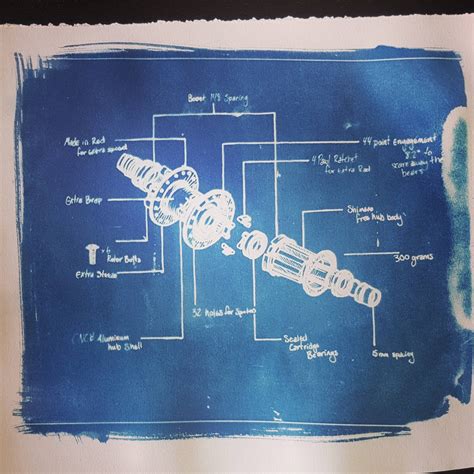 First Time Doing Cyanotype Blueprint Of A Hope Hub Rprintmaking