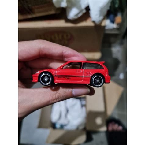 Jual Hot Wheels Hotwheels Honda Civic EF Merah Red Loose Minus Ada Bopak Bawah Bumper Dan Rintis