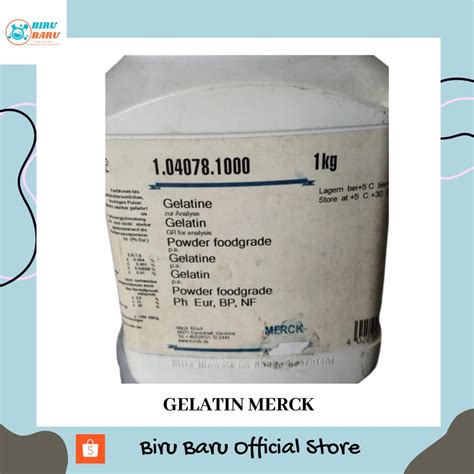 Jual Gelatin Gram Pro Analisa Merck Best Shopee Indonesia