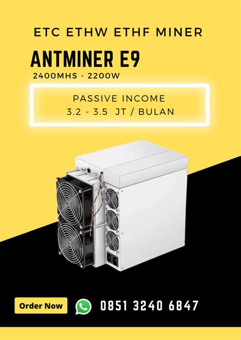 Jual Bitmain Antminer E9 2 4 Ghs ETH ETC Miner 1900w Pre Order Kota