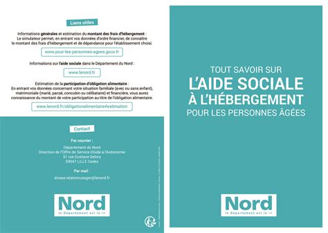 TOUT SAVOIR SUR LAIDE SOCIALE À LHÉBERGEMENT POUR LES PERSONNES ÂGÉES