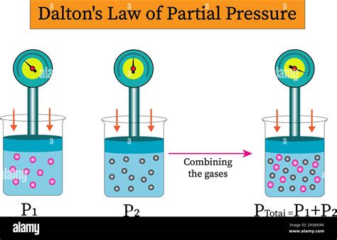 Daltons Law Of Partial Pressure Stock Vector Images Alamy