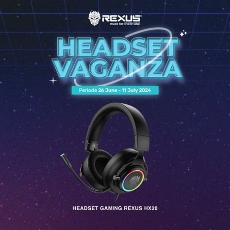 Jual Headset Gaming RGB Rexus HX20 Thundervox Stream Shopee Indonesia