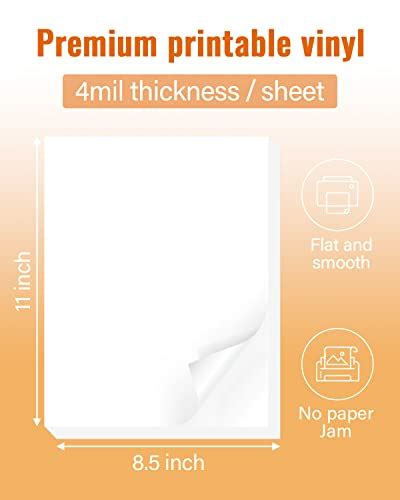 Snapklik Premium Printable Vinyl For Inkjet Printer 50 Glossy