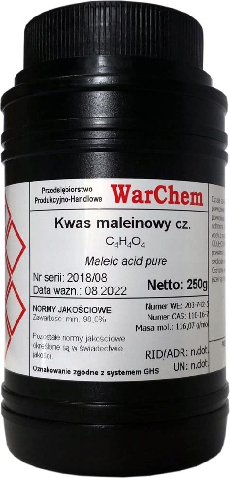 Drobne Akcesoria Medyczne Warchem Kwas Maleinowy Czysty 250G Ceny