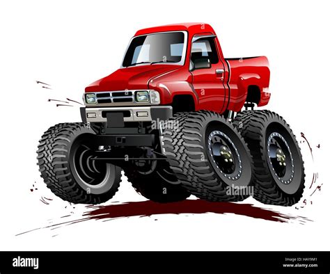 Cartoon Monster Truck Stock Photo - Alamy