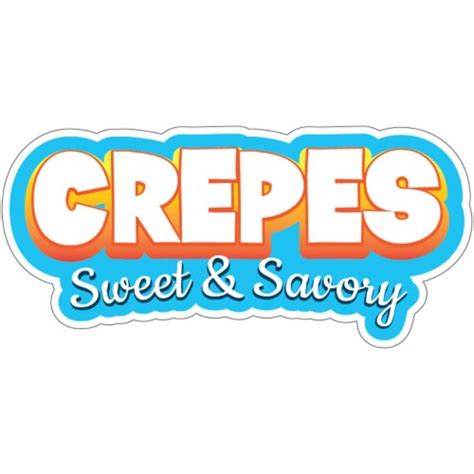 Signmission D Dc 12 Crepes19 12 In Crepes Decal Concession Stand Food