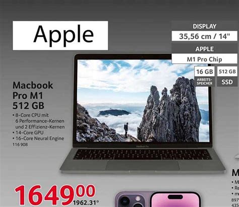 Apple Macbook Pro M1 512 Gb Angebot bei Selgros - 1Prospekte.de