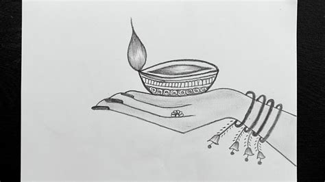 Diwali Pencil Drawing