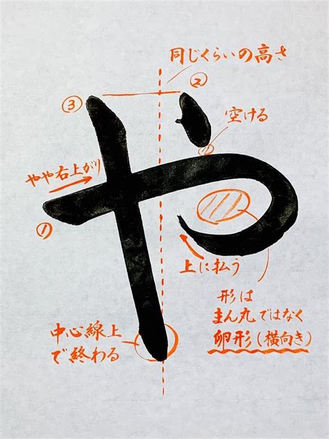 【書道】ひらがな「や」の書き方とコツ＆手本動画（毛筆・大筆・楷書）｜松本松栄堂 書道教室