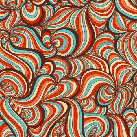 Retro Swirls Seamless Pattern Retro Pattern Textile Pattern Design