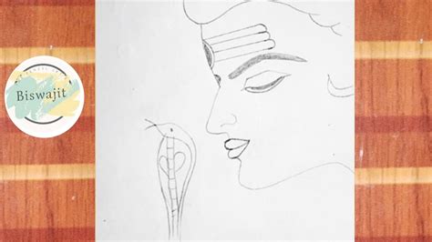 Easy Face Drawing Of God Bholenath God Bholenath Drawing Step By Step