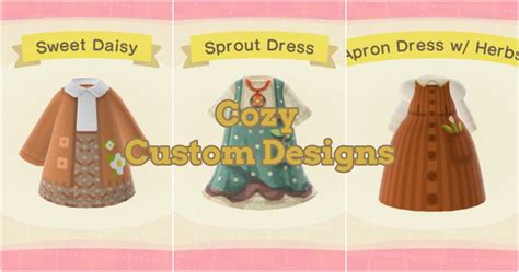 Cottagecore Custom Design Outfits For Animal Crossing New