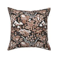 Nude Mushrooms Woodland Collection Fabric Spoonflower