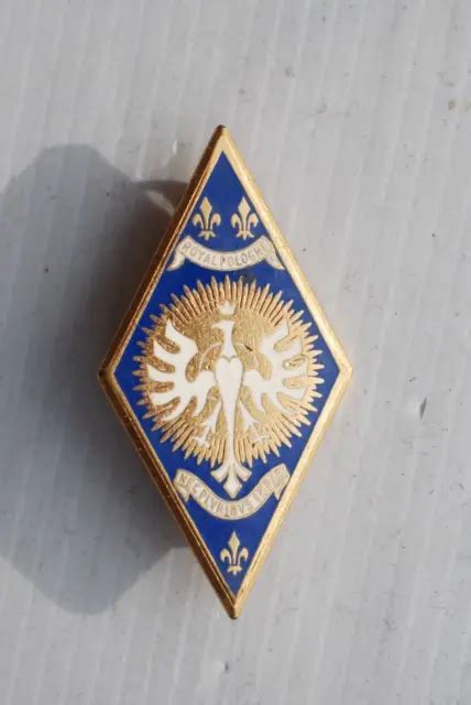 INSIGNE 5 REGIMENT DE CUIRASSIERS ROYAL POLOGNE AB Rue De Rennes EUR