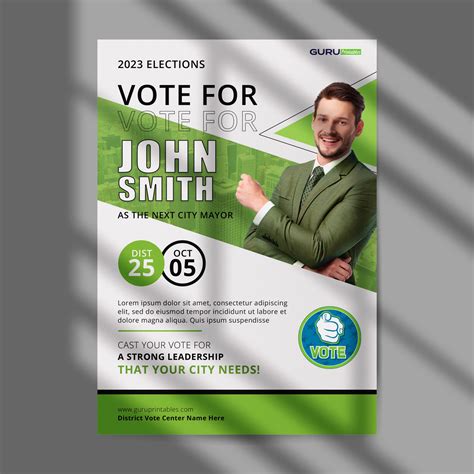 Political Flyer Templates Guru Printables