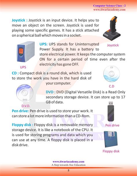 Ncert Solutions For Class 2 Computer Science 2 Parts Of Computer