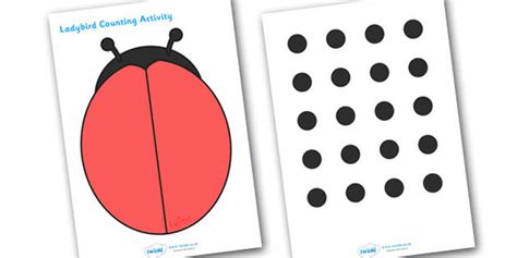 Lady Bugs With Spots For Counting Clip Art Library